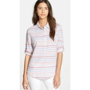 Vineyard Vines Patriotic Stripe Popover Top Women’s Size 12